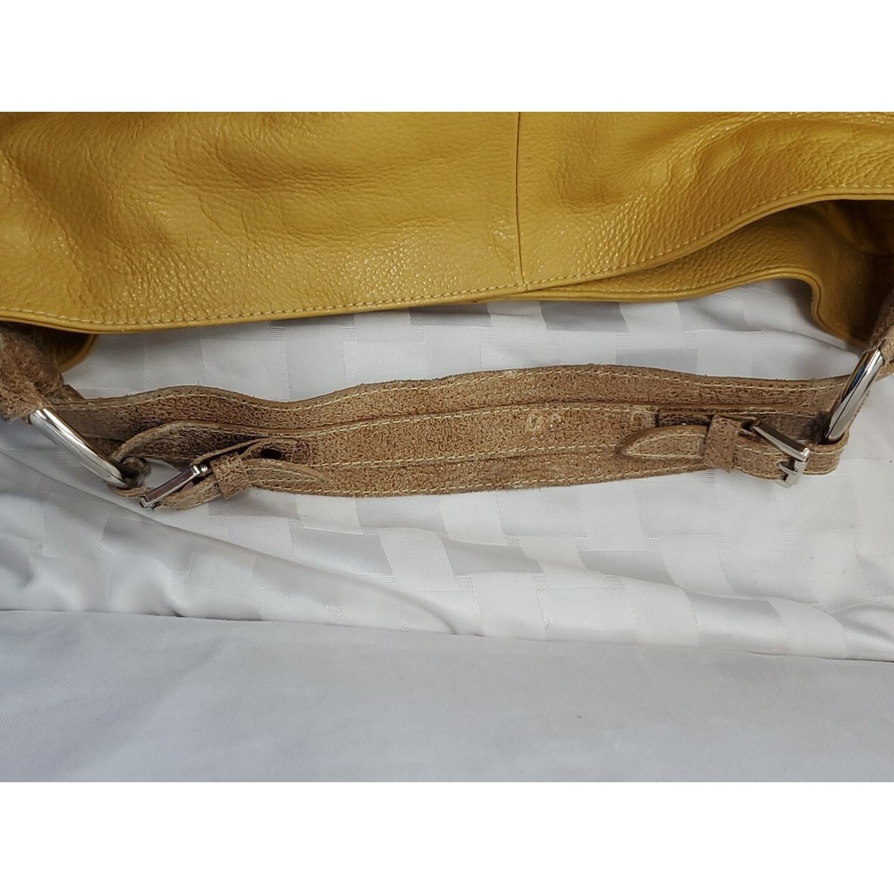 Raquel Rocha Bolsas e Large Shoulder Bag Leather Mustard Tote Made In Brazil‎ - Picture 6 of 12